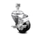 Service Caster 3 Inch Phenolic Wheel Swivel 12mm Threaded Stem Caster with Brake SCC SCC-TS20S314-PHR-TLB-M1215 - alternate 1